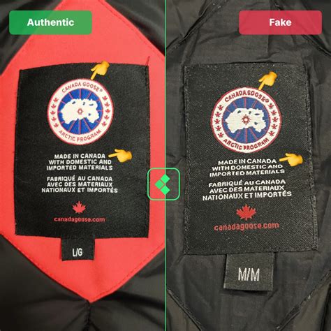canada goose puffer fake